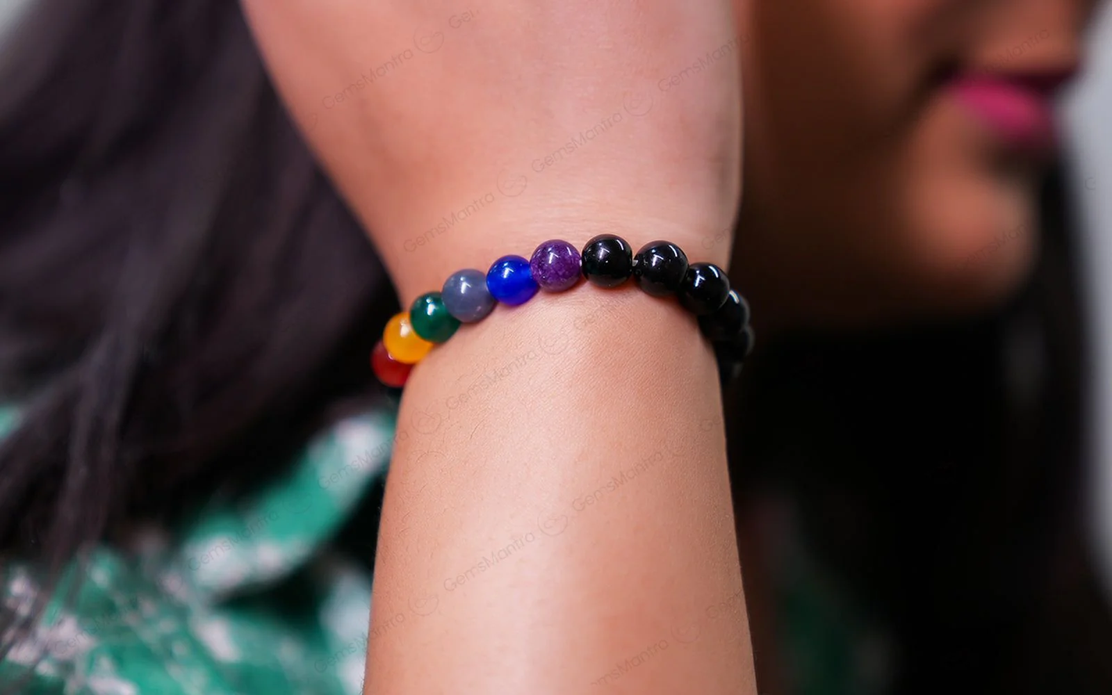 Original 7 Chakra Agate Bracelet with Certificate - Image 3