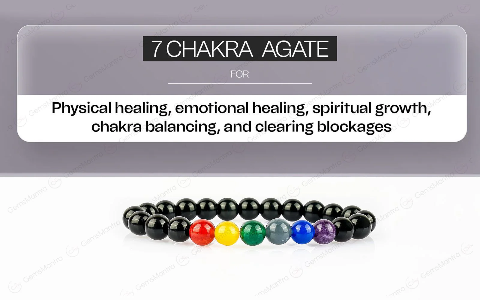 Original 7 Chakra Agate Bracelet with Certificate - Image 5