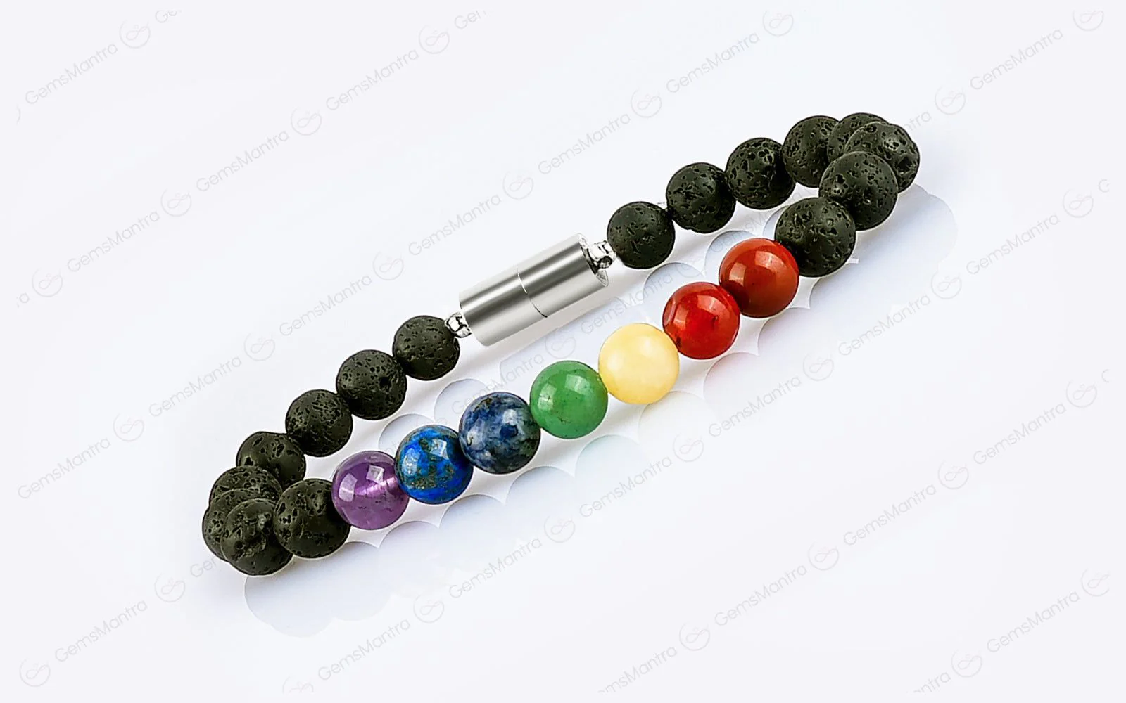 Original 7 Chakra Lava Bracelet with Certificate - Image 2