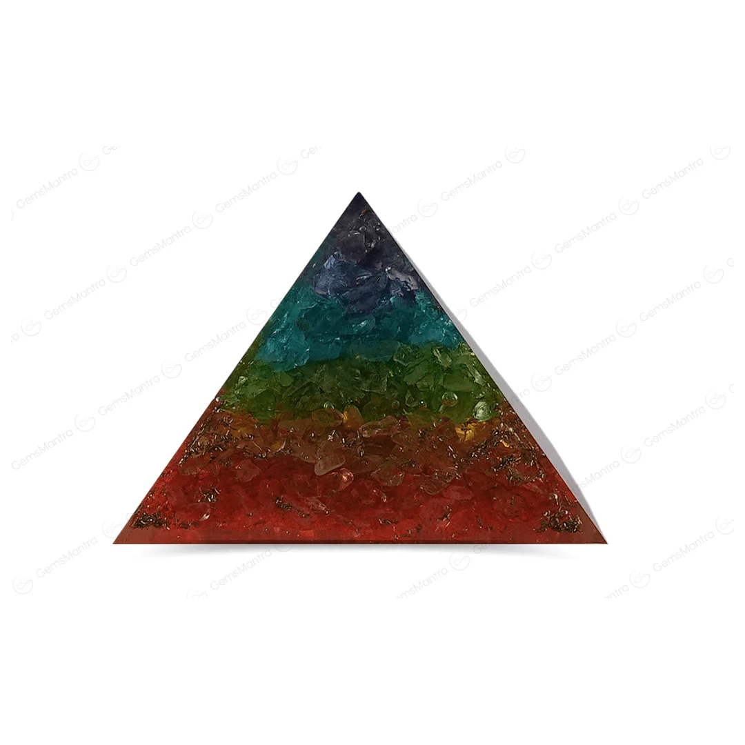 7 Chakra Orgonite Pyramid/Orgone Pyramid - Image 4