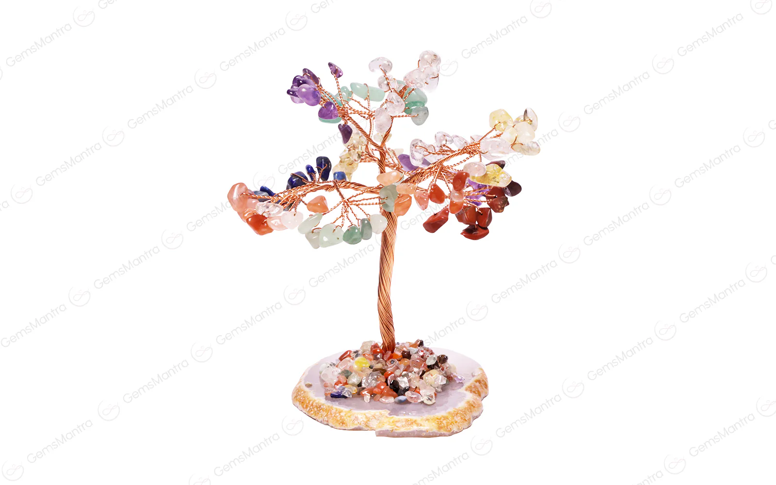 7 Chakra With Agate Plate Tree - Image 2