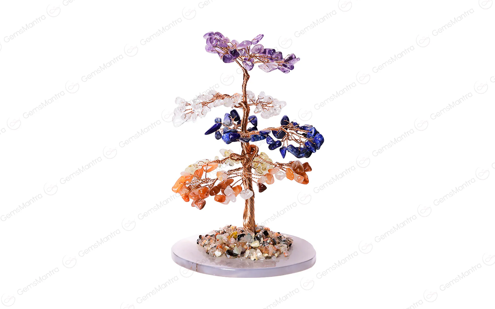 7 Chakra With Agate Plate Tree BIG - Image 2