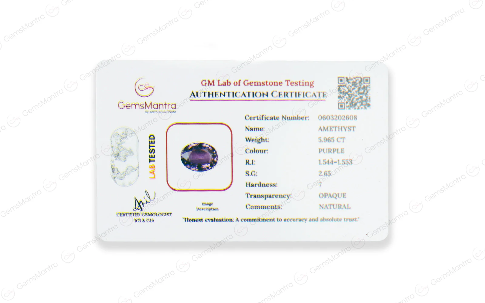 Amethyst - 5.97 Carats - Image 4