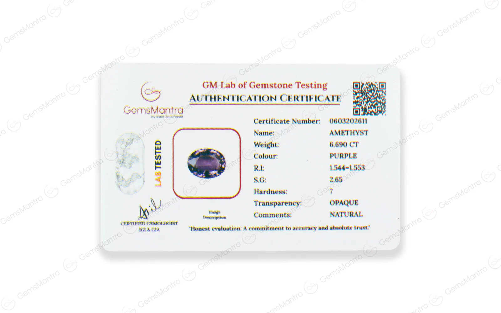 Amethyst - 6.69 Carats - Image 4