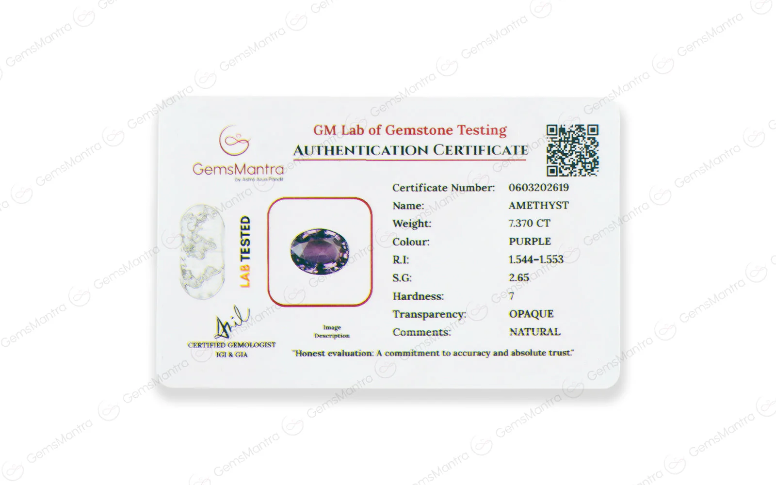 Amethyst - 7.37 Carats - Image 4
