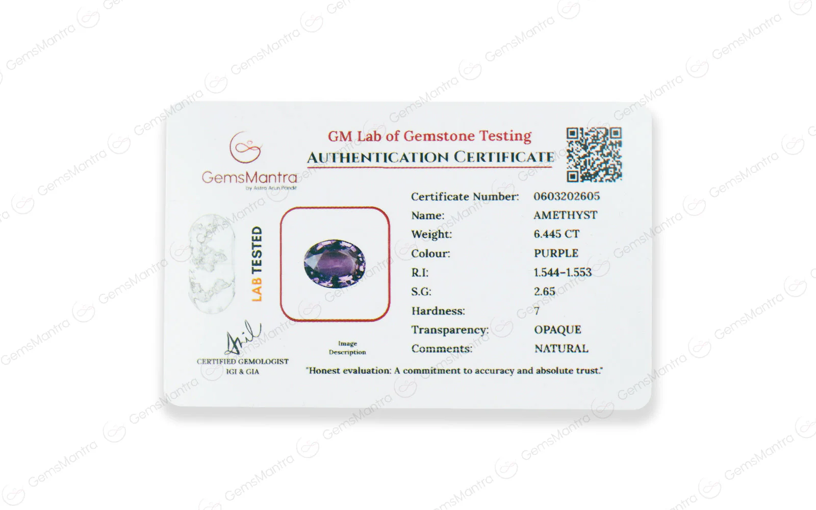 Amethyst - 6.45 Carats - Image 4
