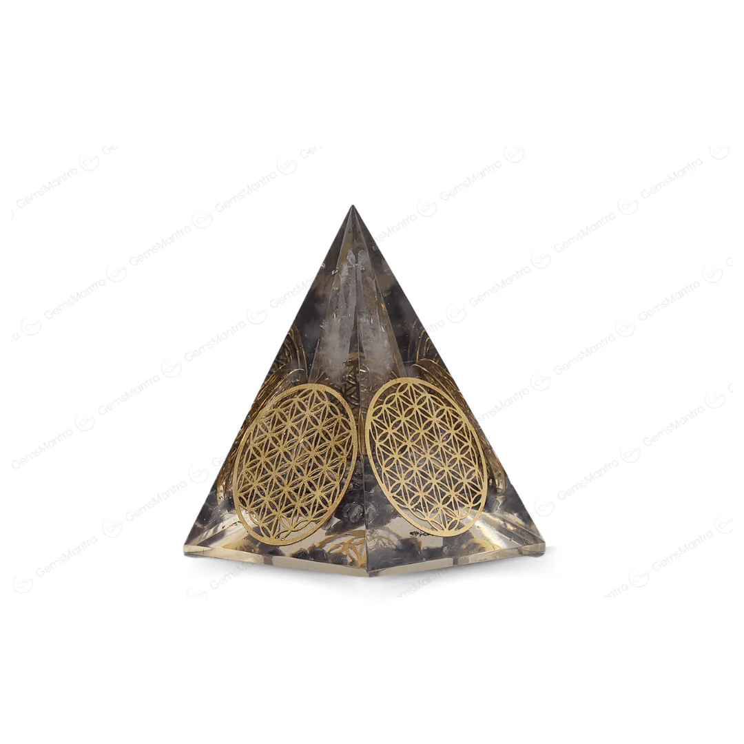 Amethyst Orgonite Nubian Pyramid - Image 5