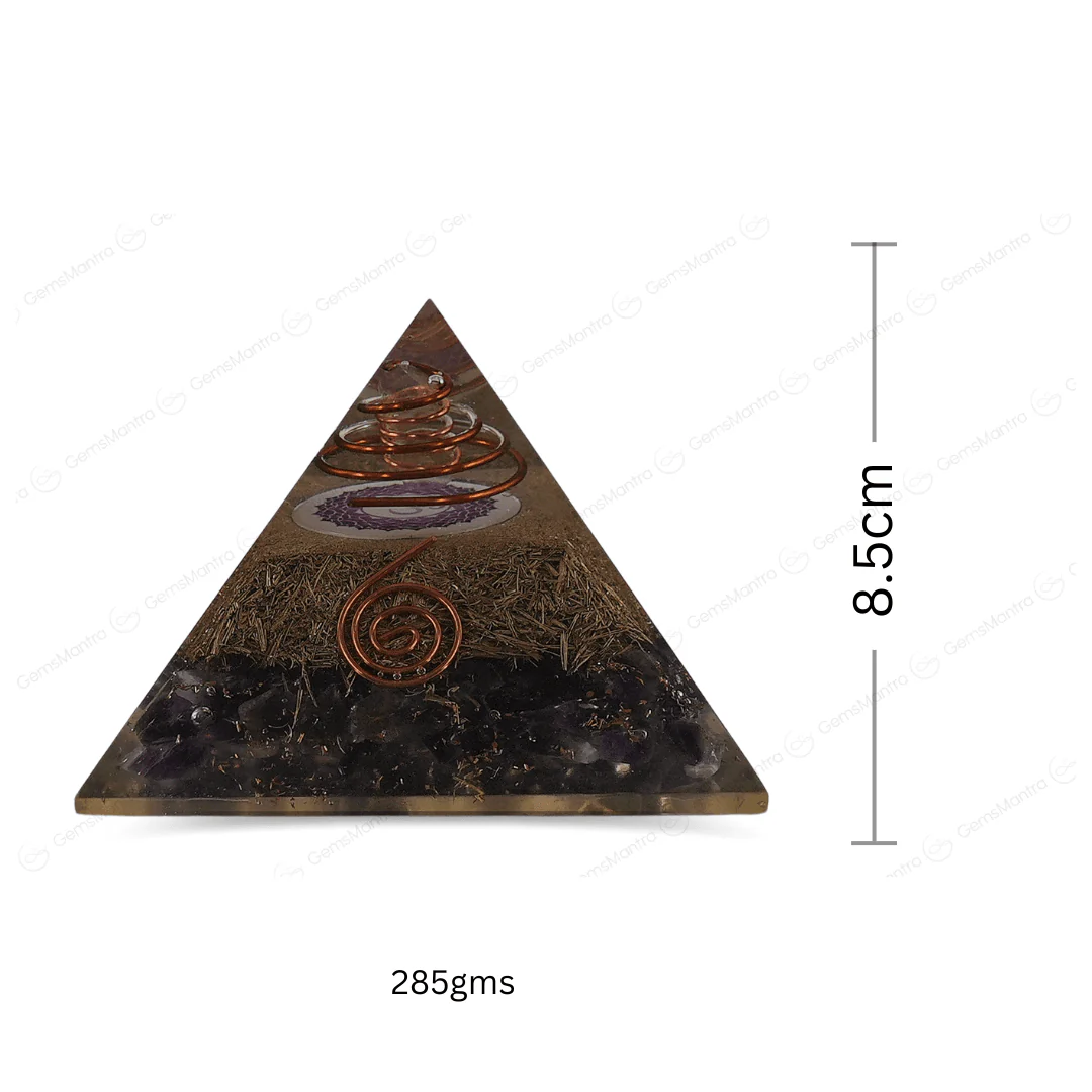 Amethyst Orgonite Pyramid/Orgone Pyramid - Image 3