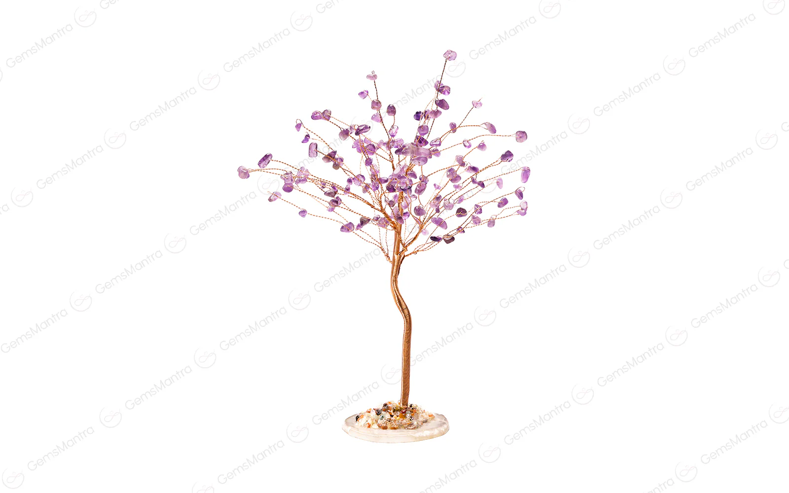 Amethyst With Agate Plate Large Tree - Image 2