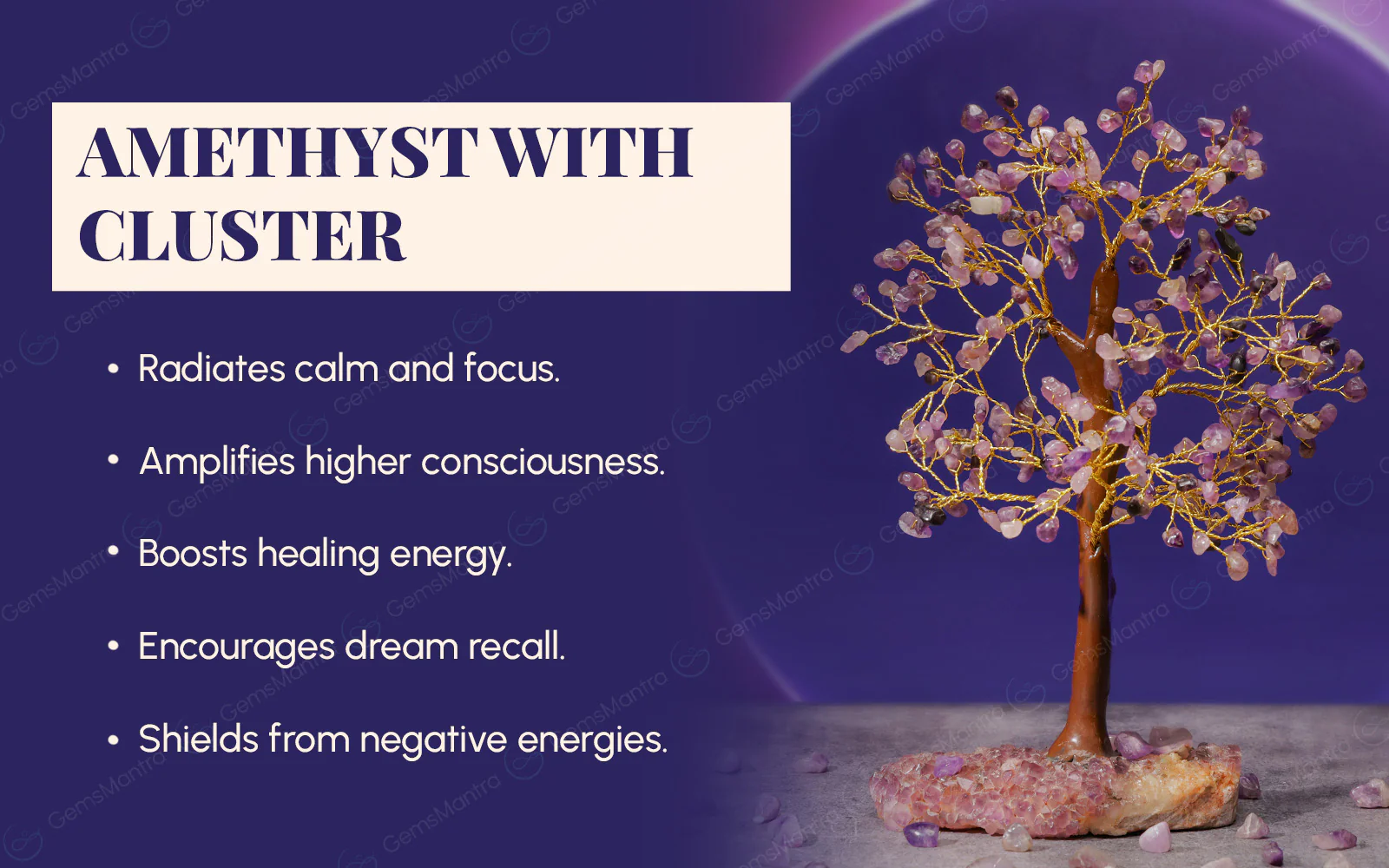 Amethyst With Cluster Tree - Image 3
