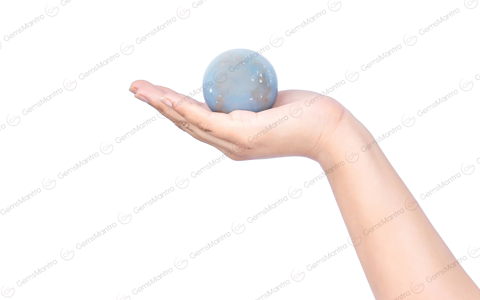 Angelite Sphere Ball - Image 3