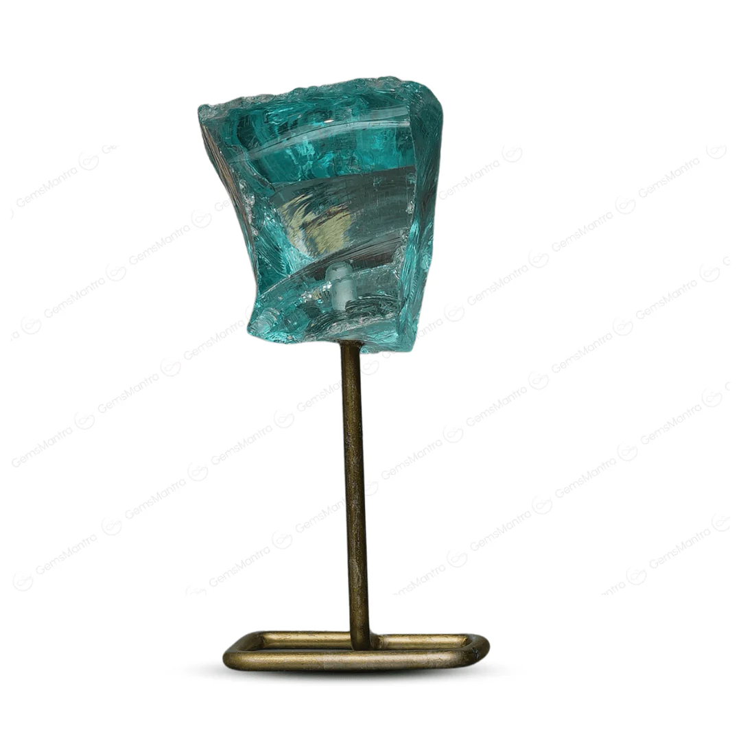 Aqua Obsidian Raw Stone Stand - Image 4