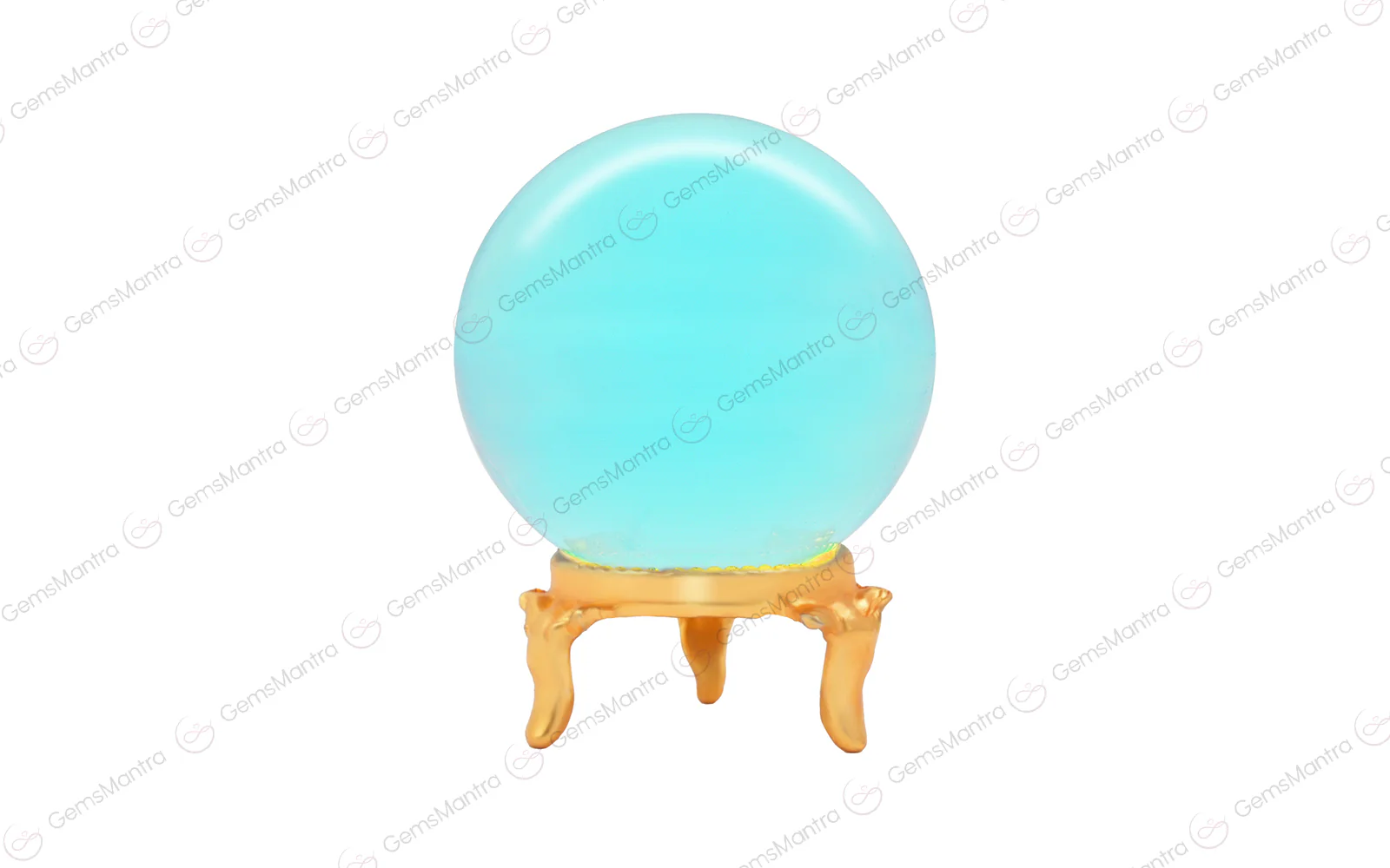 Aqua Obsidian Sphere/Ball - Image 2