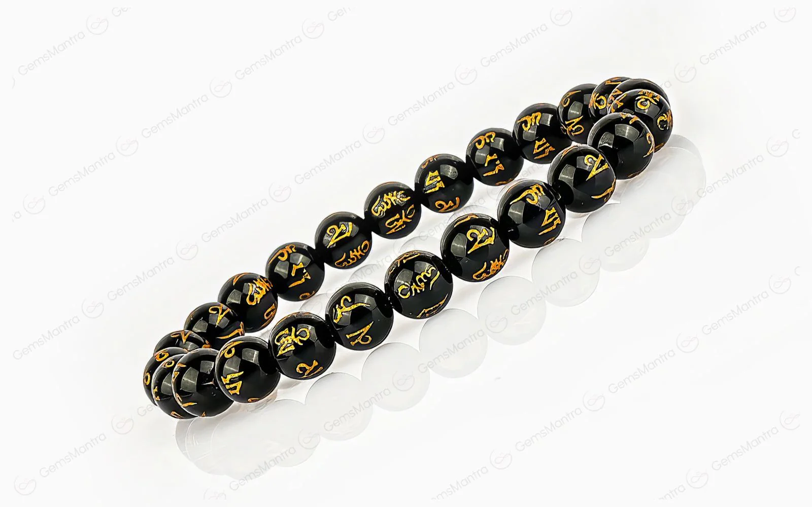Original Black Om Mani Bracelet with Certificate - Image 2