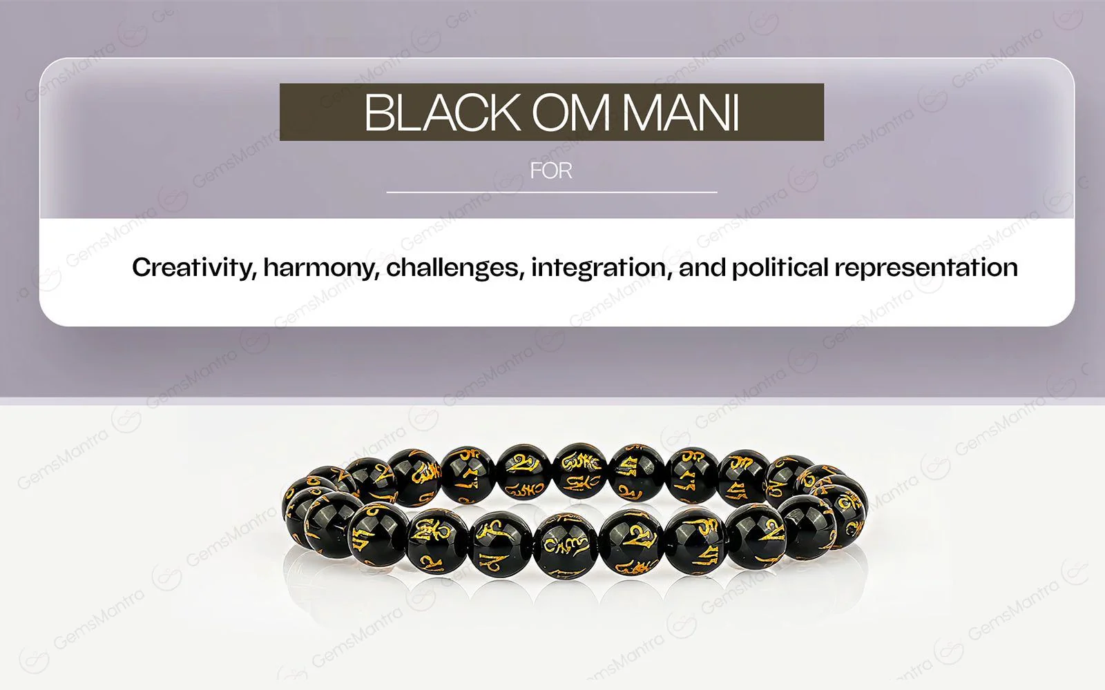Original Black Om Mani Bracelet with Certificate - Image 4