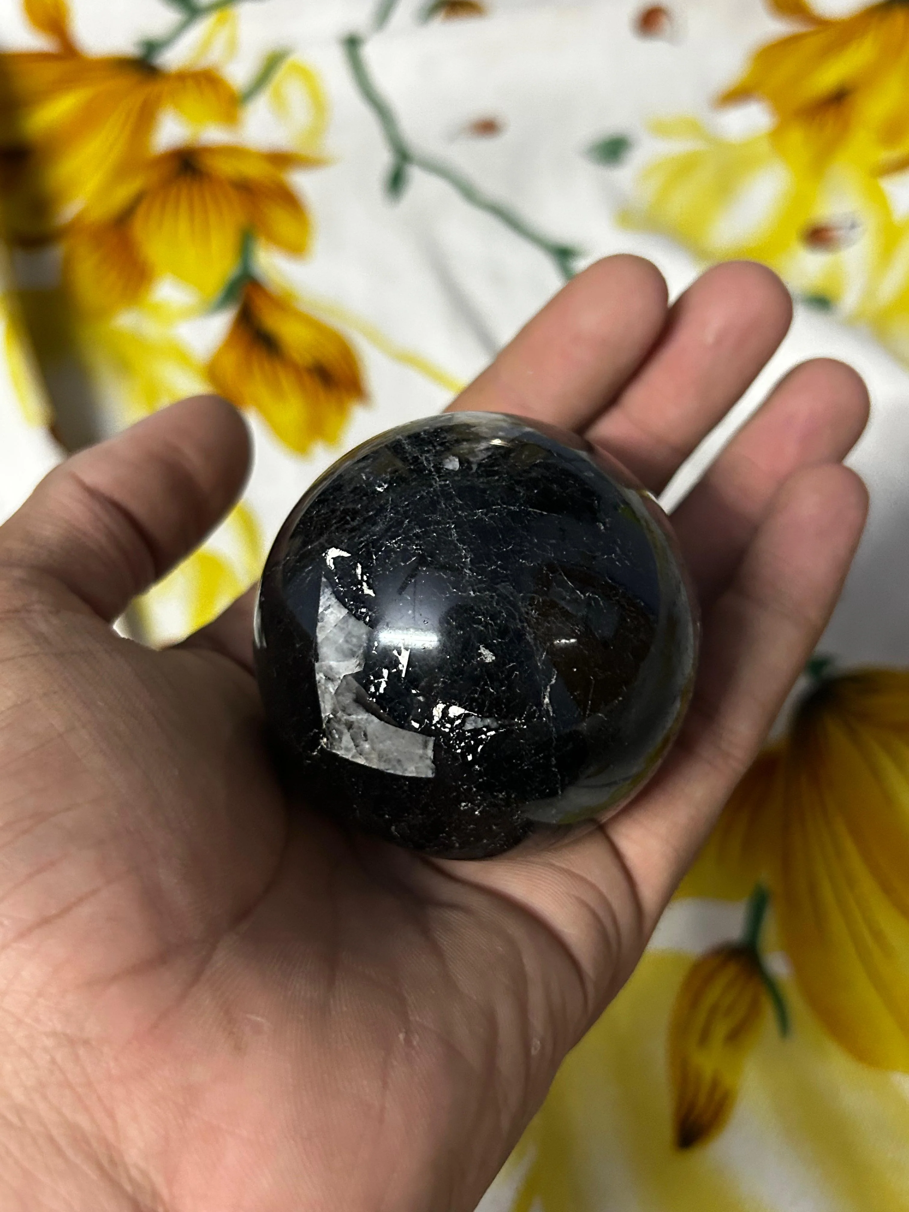 Black Tourmaline Sphere Ball - Image 2