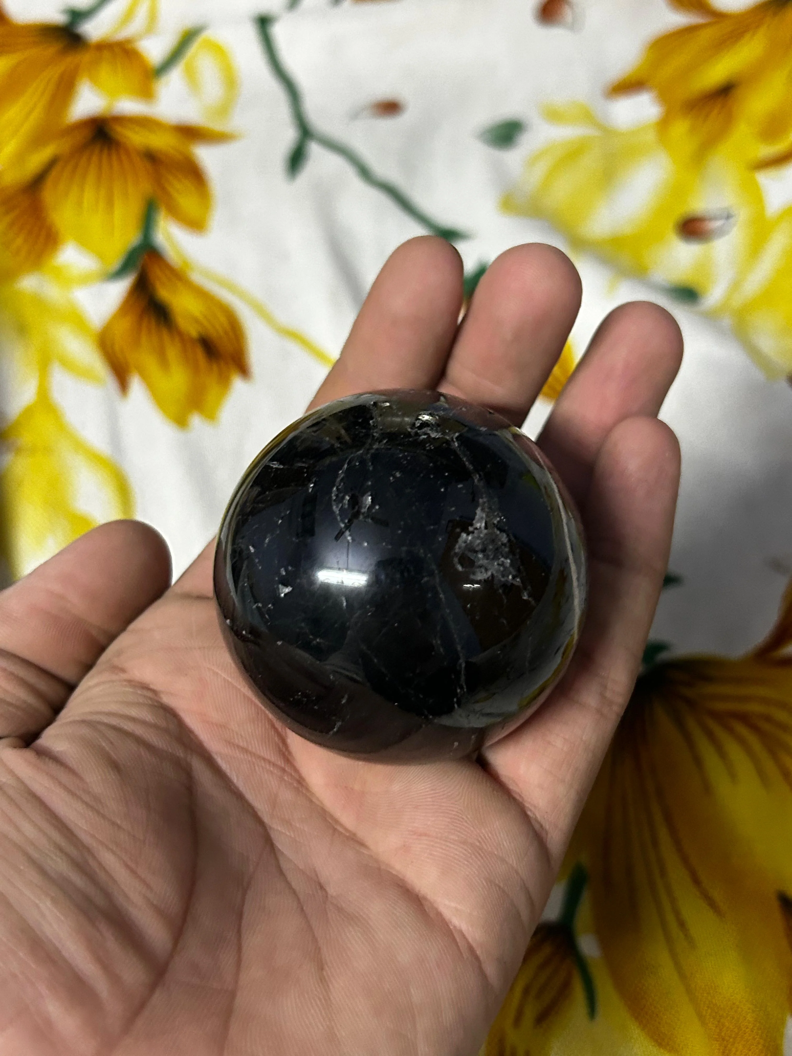 Black Tourmaline Sphere Ball - Image 3
