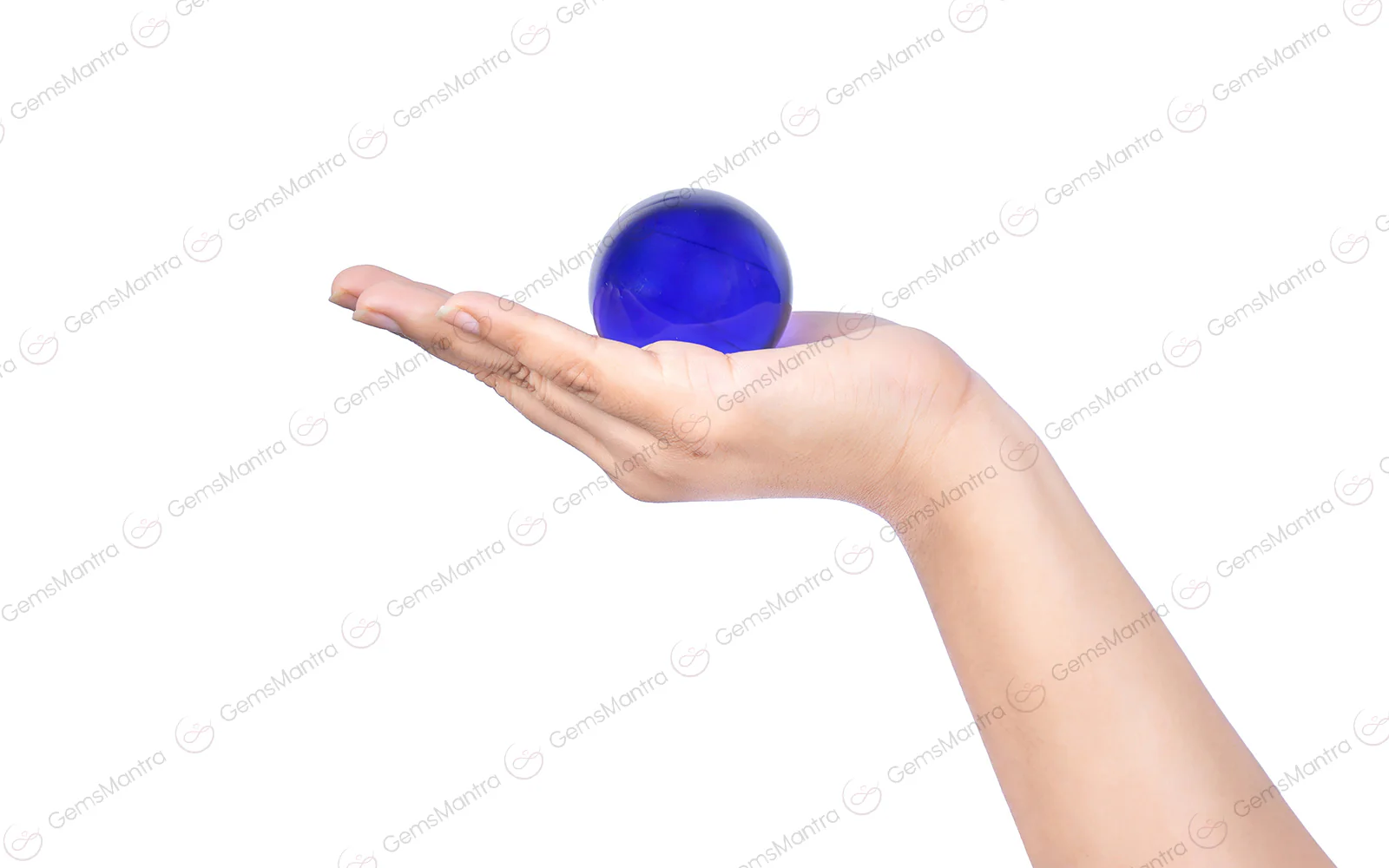 Blue Obsidian Sphere Ball - Image 3