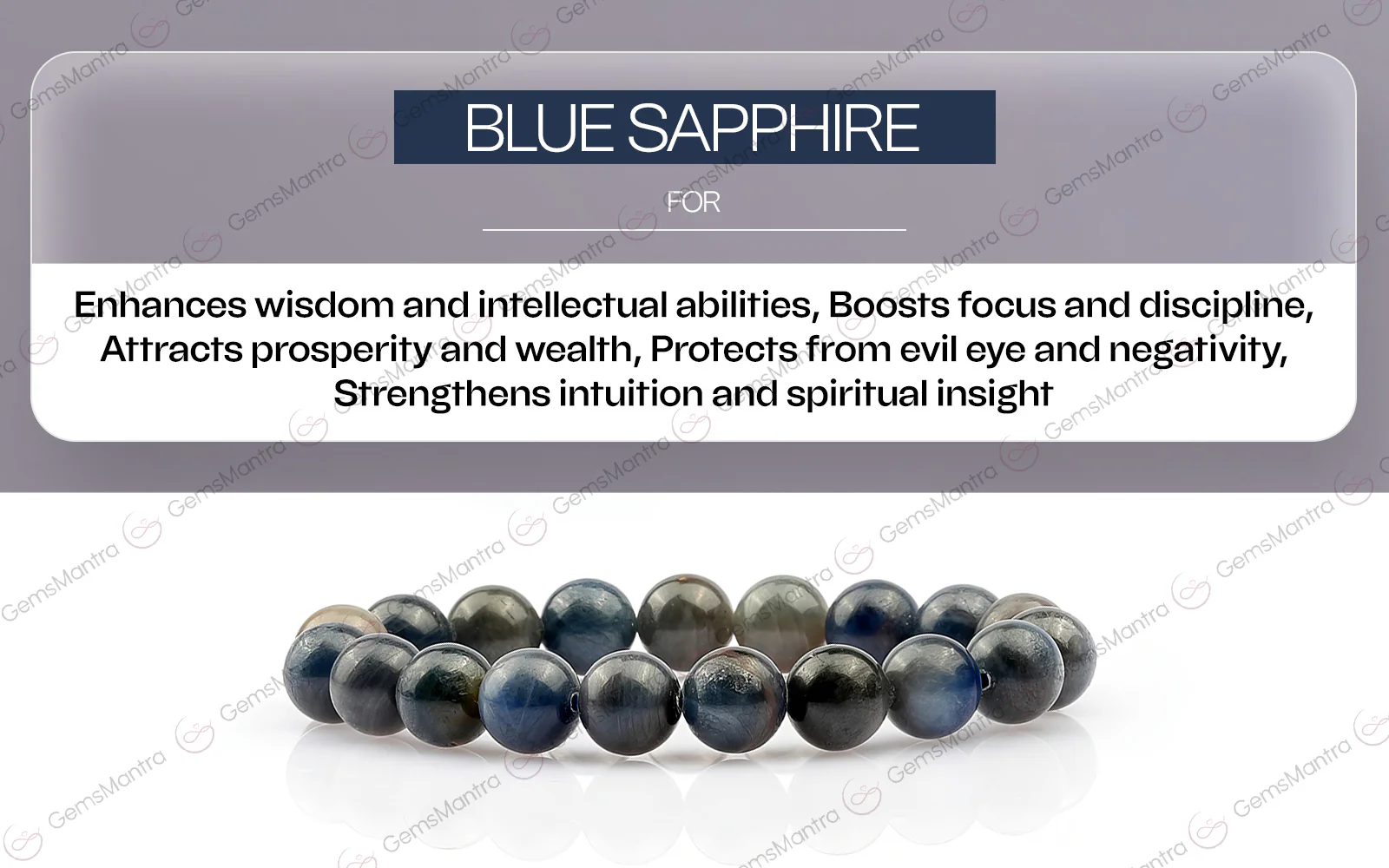 Blue Sapphire Bracelet - Image 4