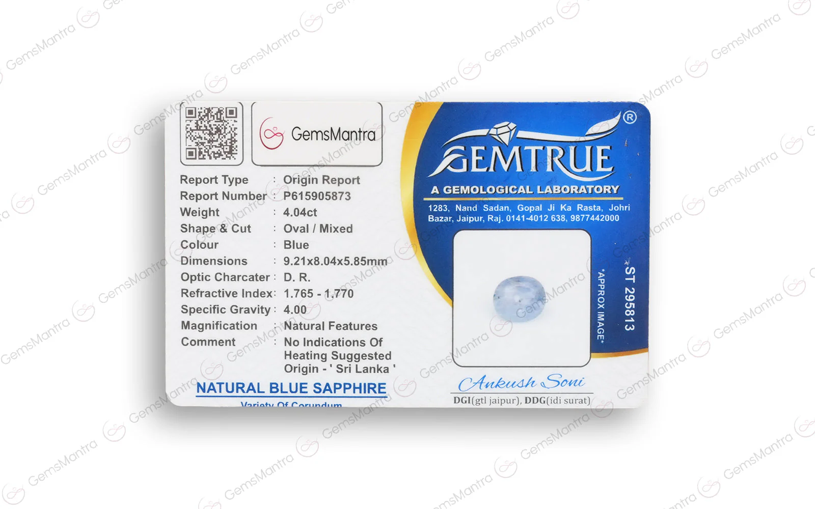 Blue Sapphire - 4.04 Carats - Image 4
