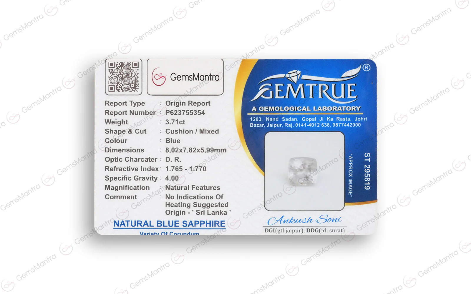 Blue Sapphire - 3.17 Carats - Image 4