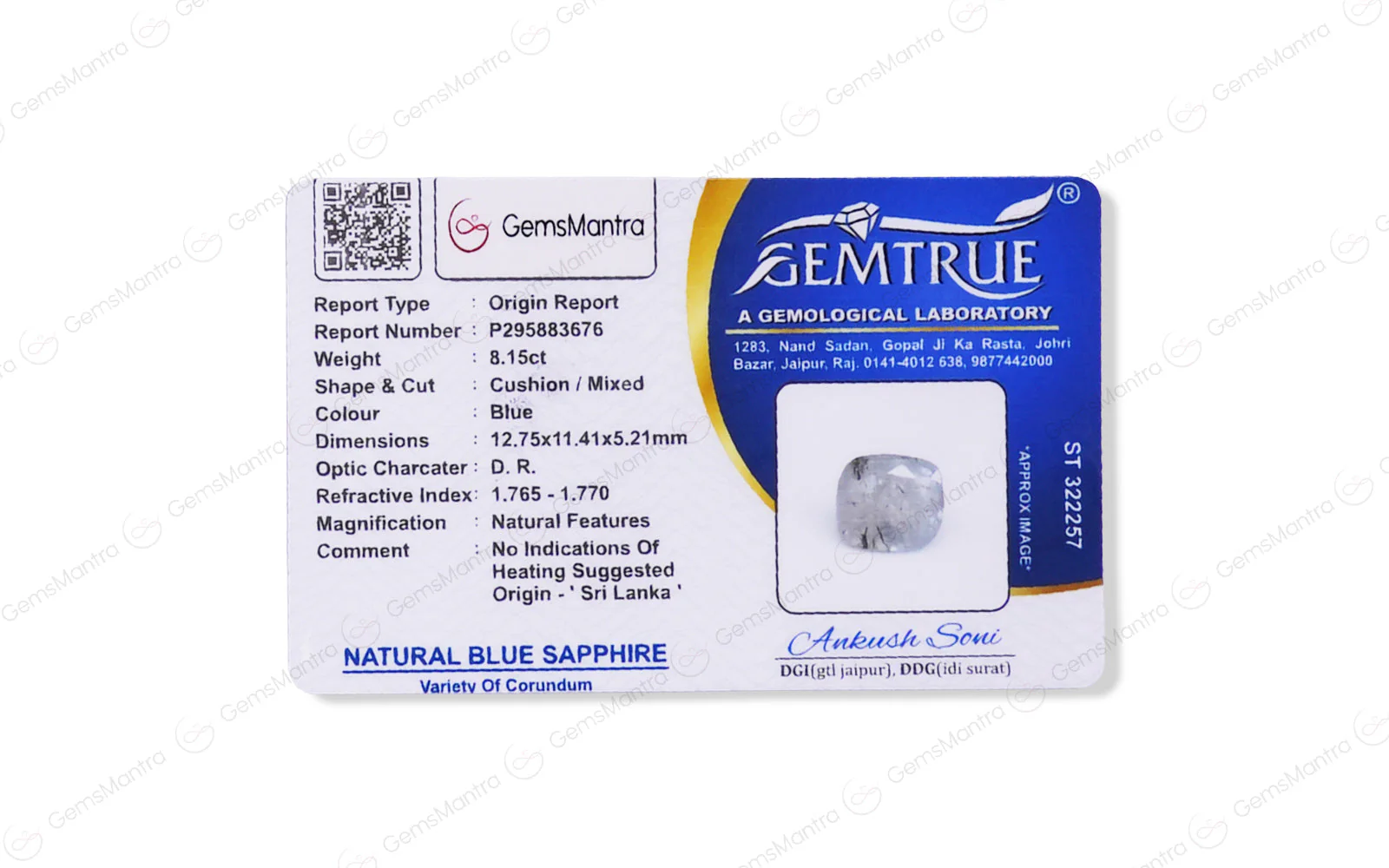 Blue Sapphire - 8.15 Carats - Image 4