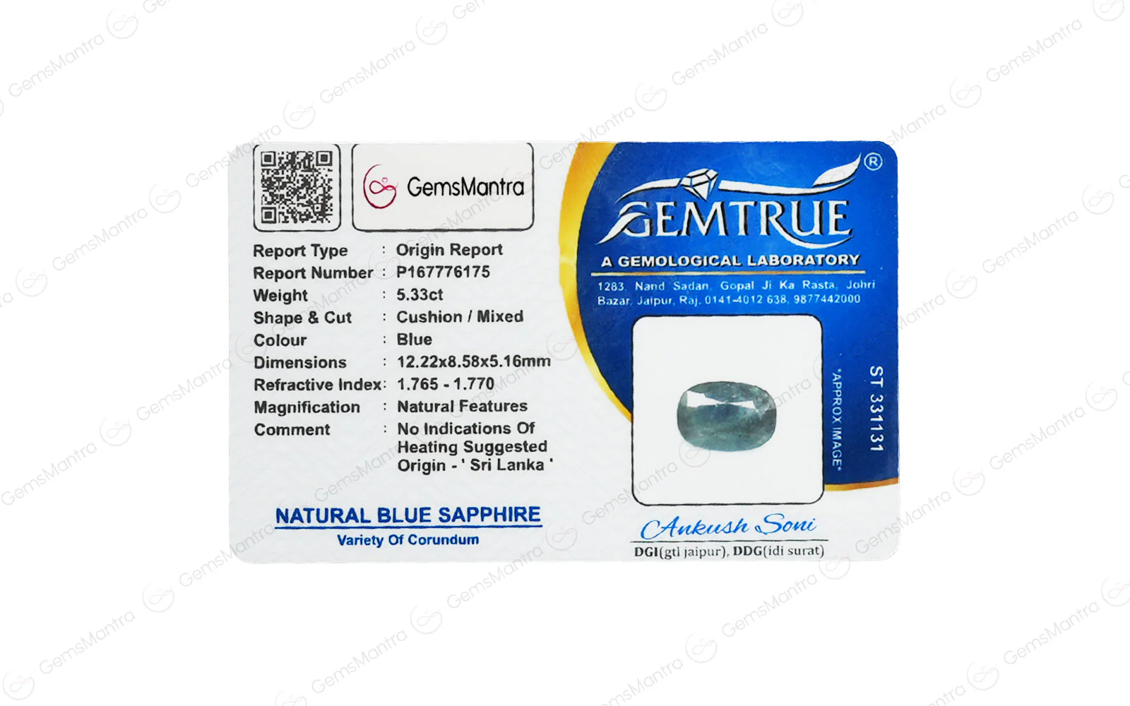 Blue Sapphire - 5.33 Carats - Image 4