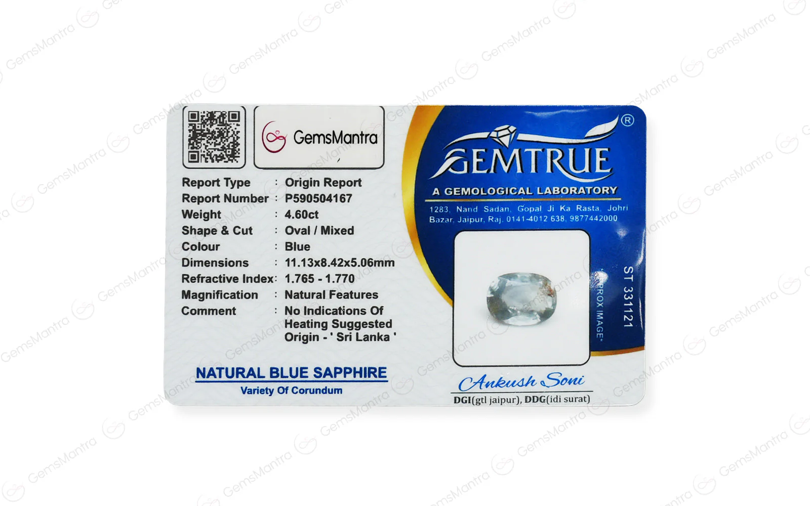 Blue Sapphire - 4.6 Carats - Image 4