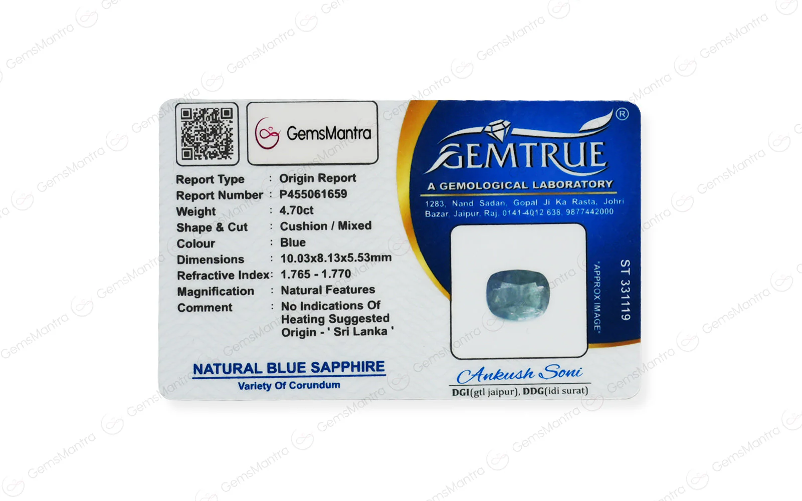 Blue Sapphire - 4.7 Carats - Image 4
