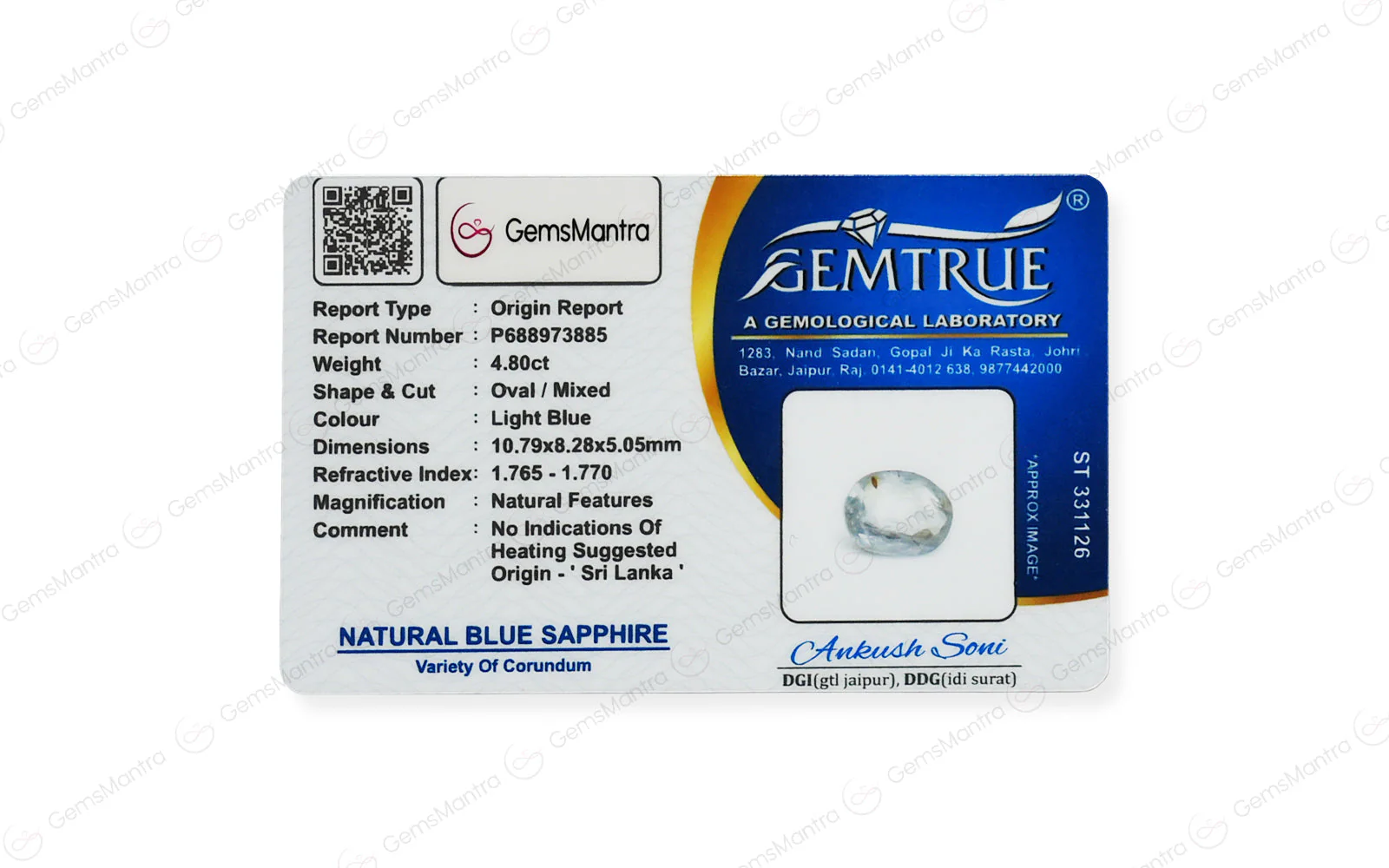 Blue Sapphire - 4.8 Carats - Image 4