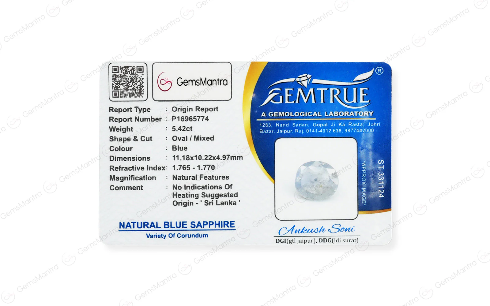 Blue Sapphire - 5.42 Carats - Image 4