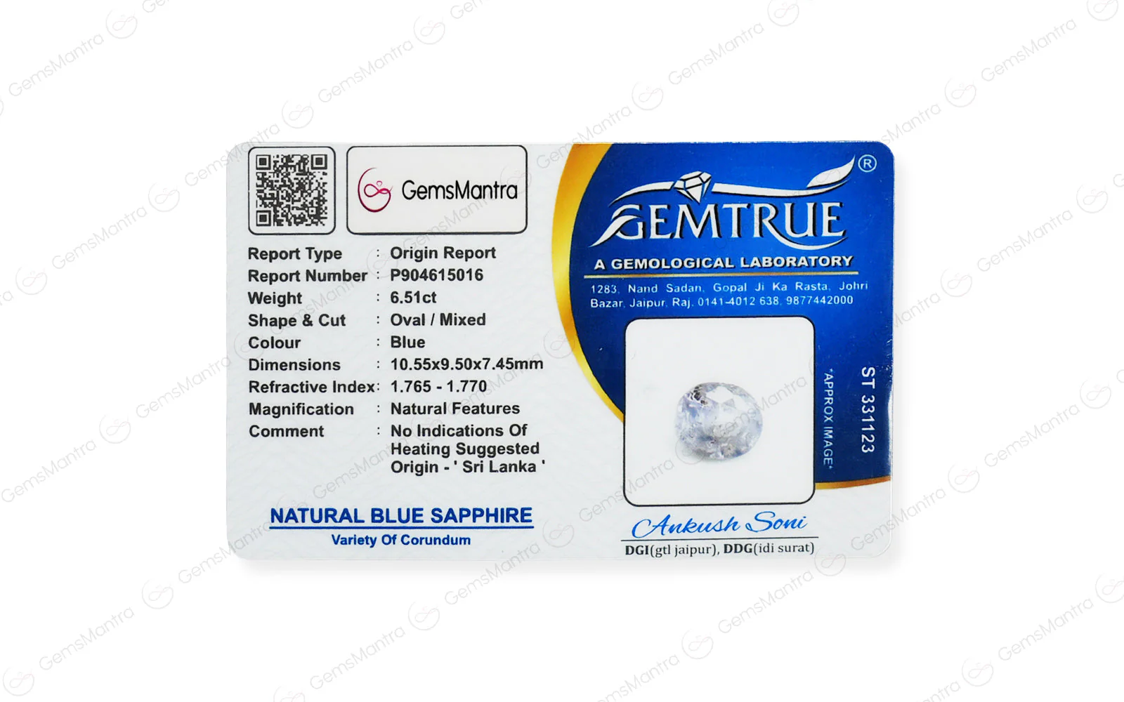 Blue Sapphire - 6.5 Carats - Image 4
