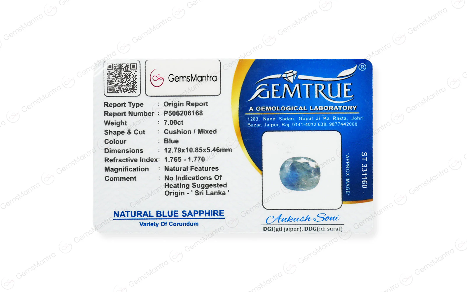 Blue Sapphire - 7 Carats - Image 4