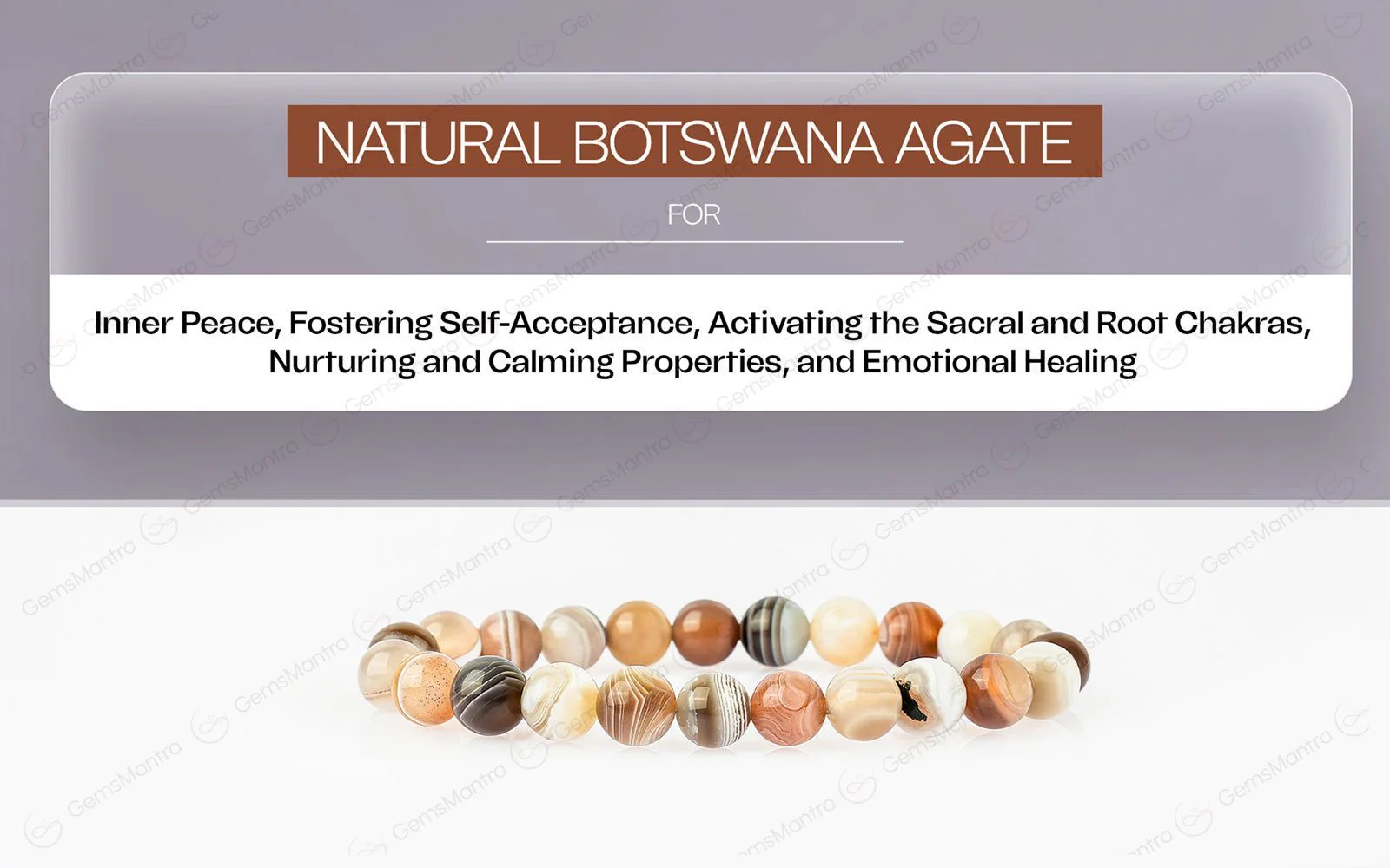 Original Botswana Agate Bracelet with Certificate - Image 5