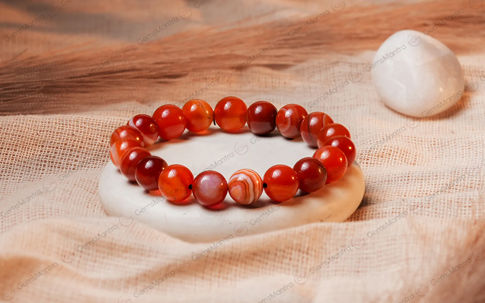 Natural Carnelian Bracelet - Image 2