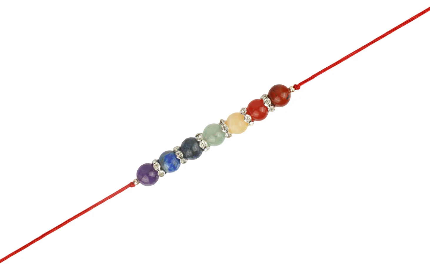 Chakra Beads Rakhi - Spiritual Rakhi for Raksha Bandhan - Image 2