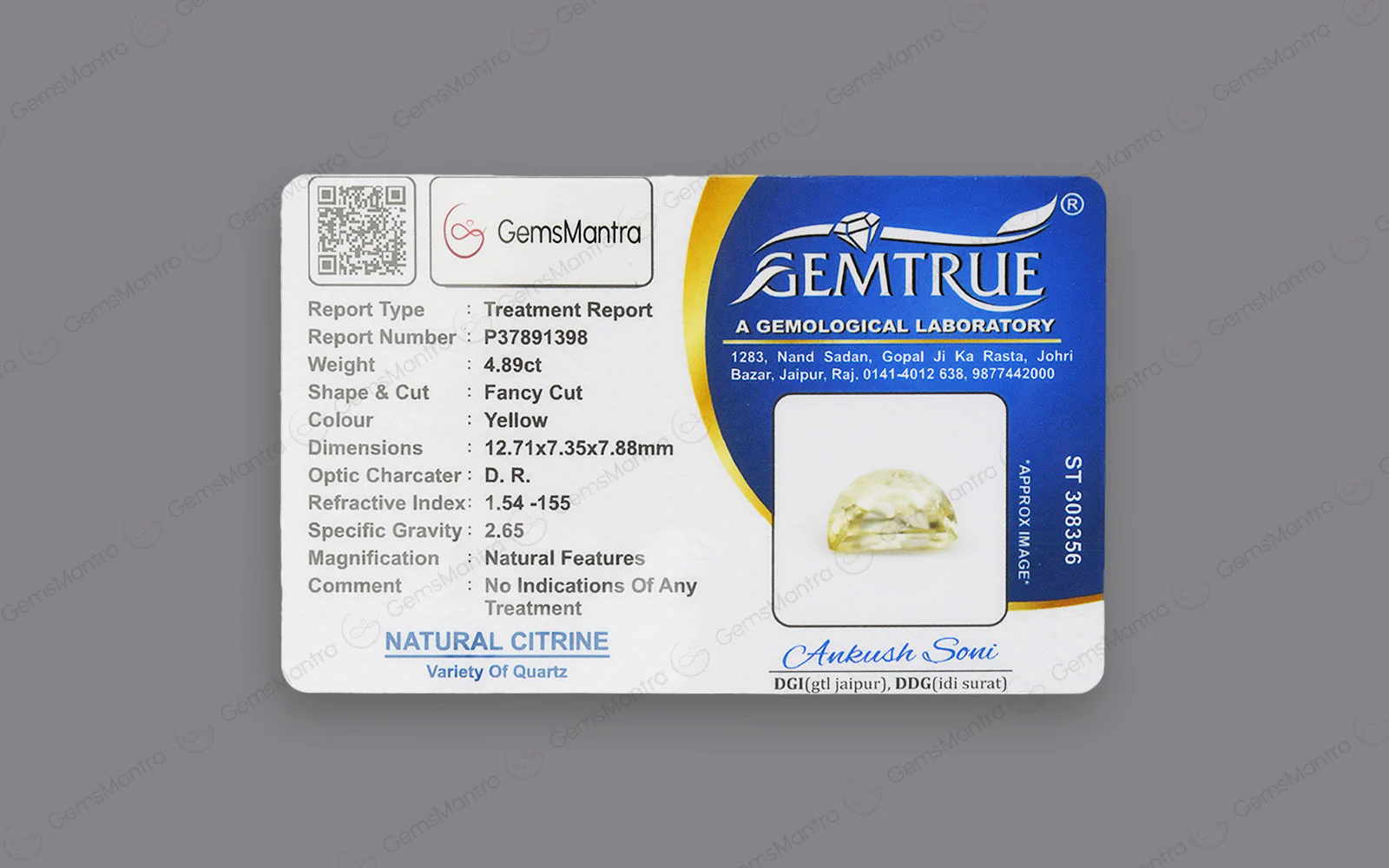 Citrine - 4.89 Carats - Image 4