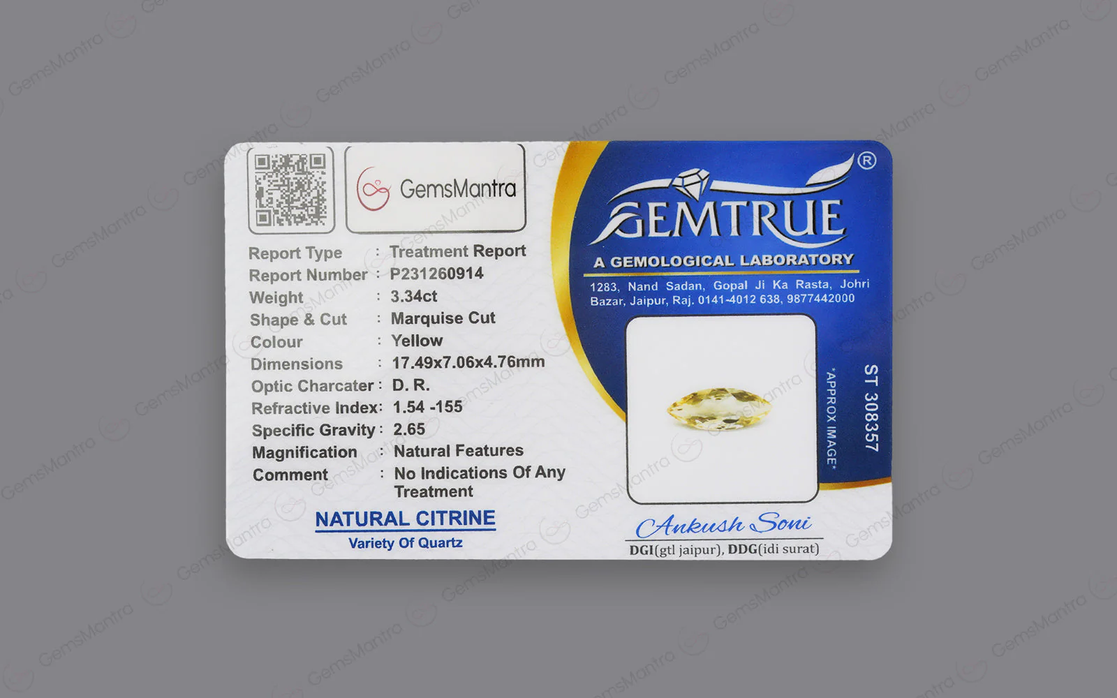 Citrine - 3.34 Carats - Image 4