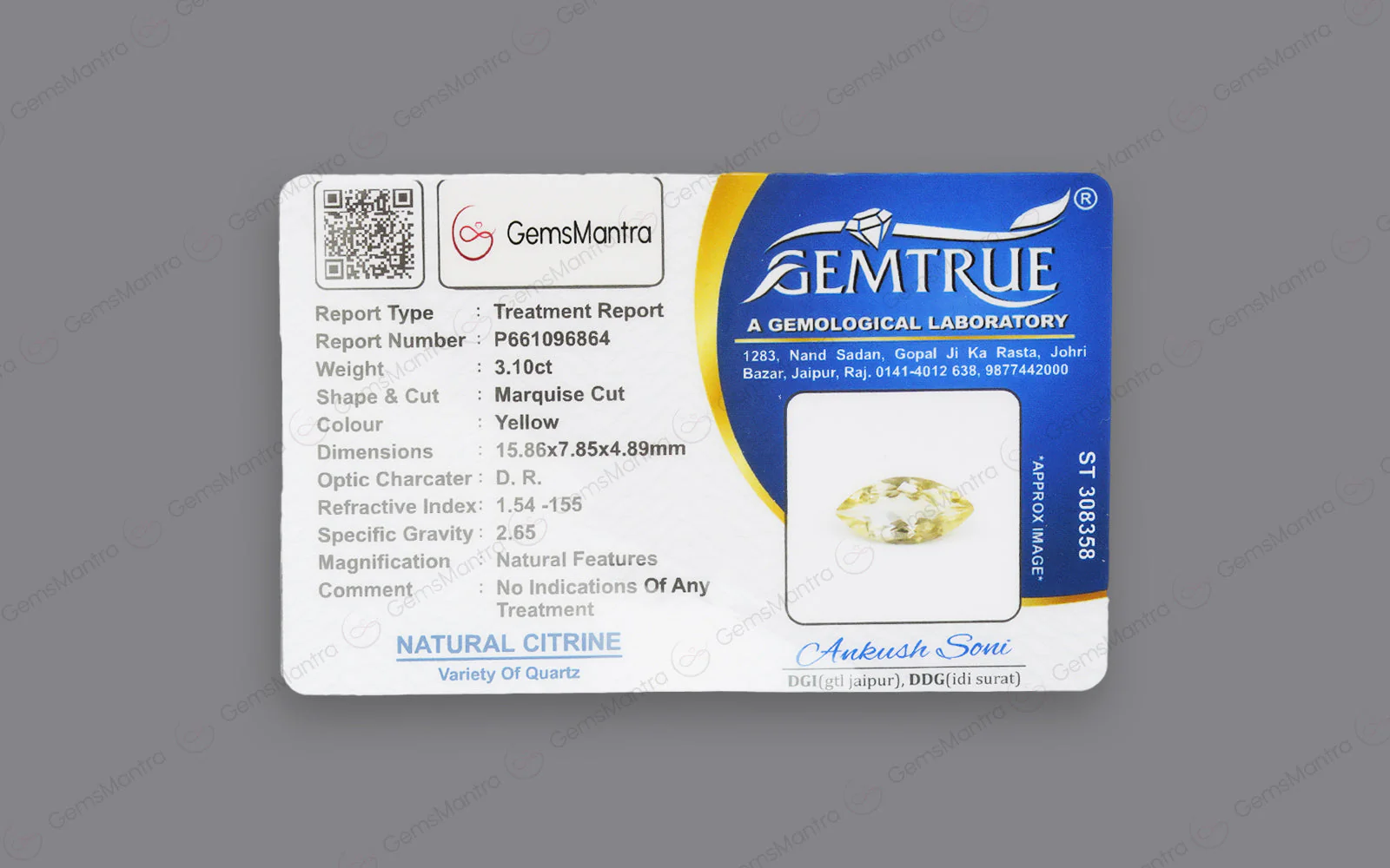 Citrine - 3.1 Carats - Image 4
