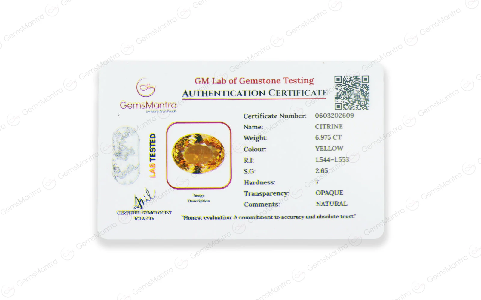 Citrine - 6.98 Carats - Image 4