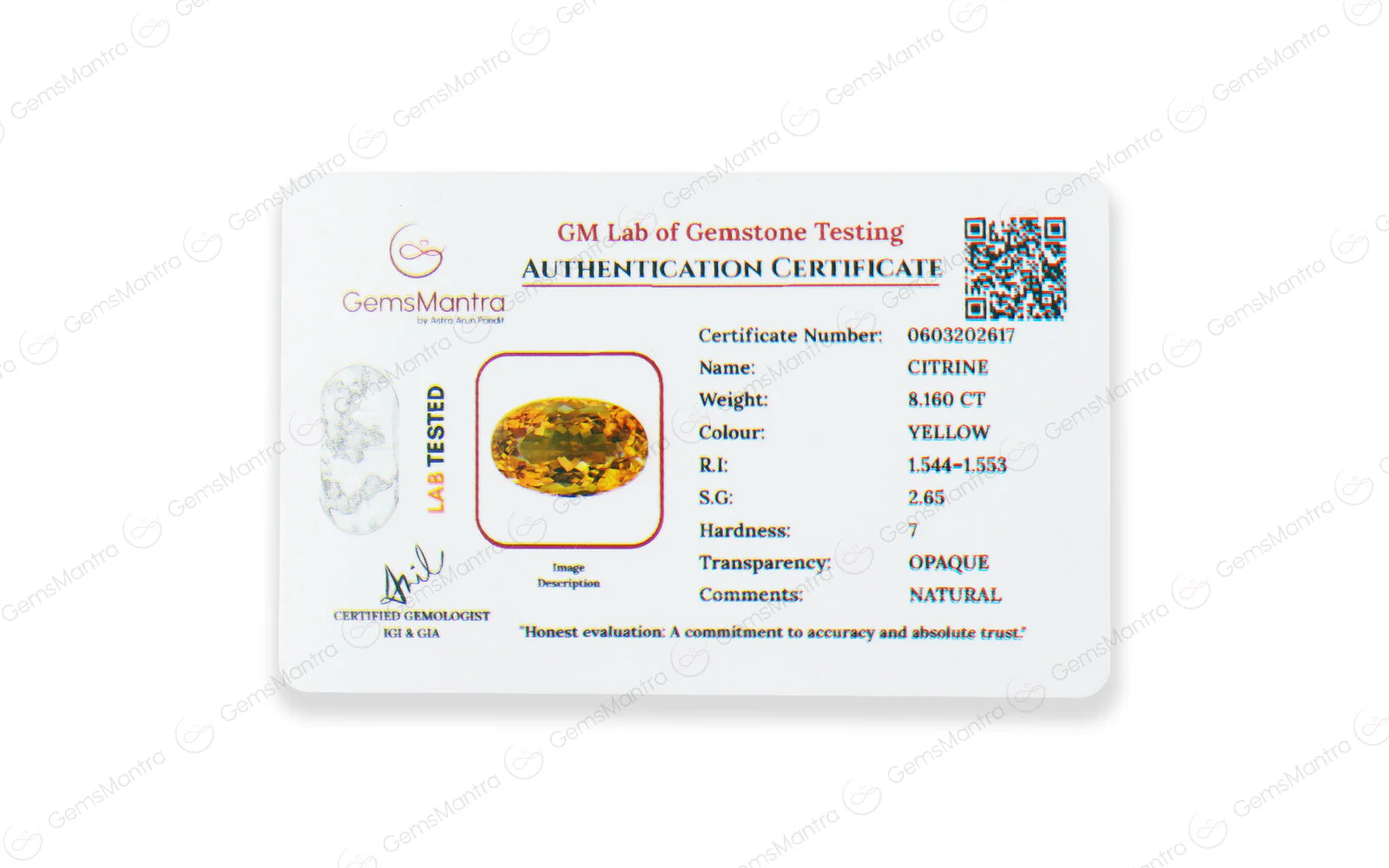 Citrine - 8.16 Carats - Image 4