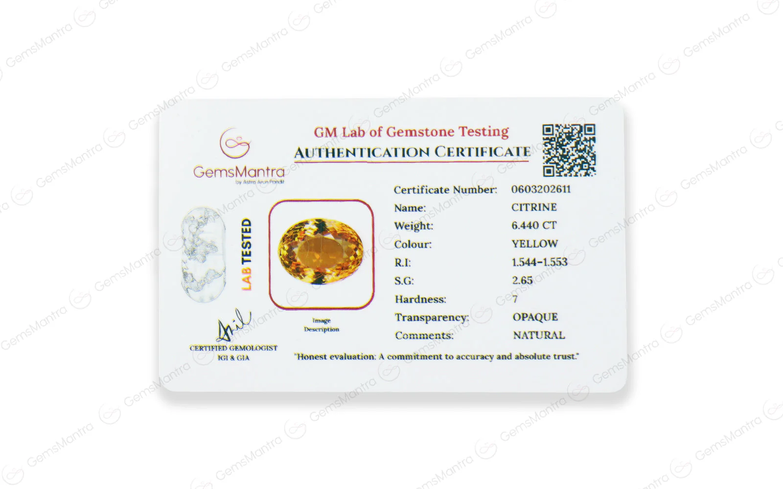 Citrine - 6.44 Carats - Image 4