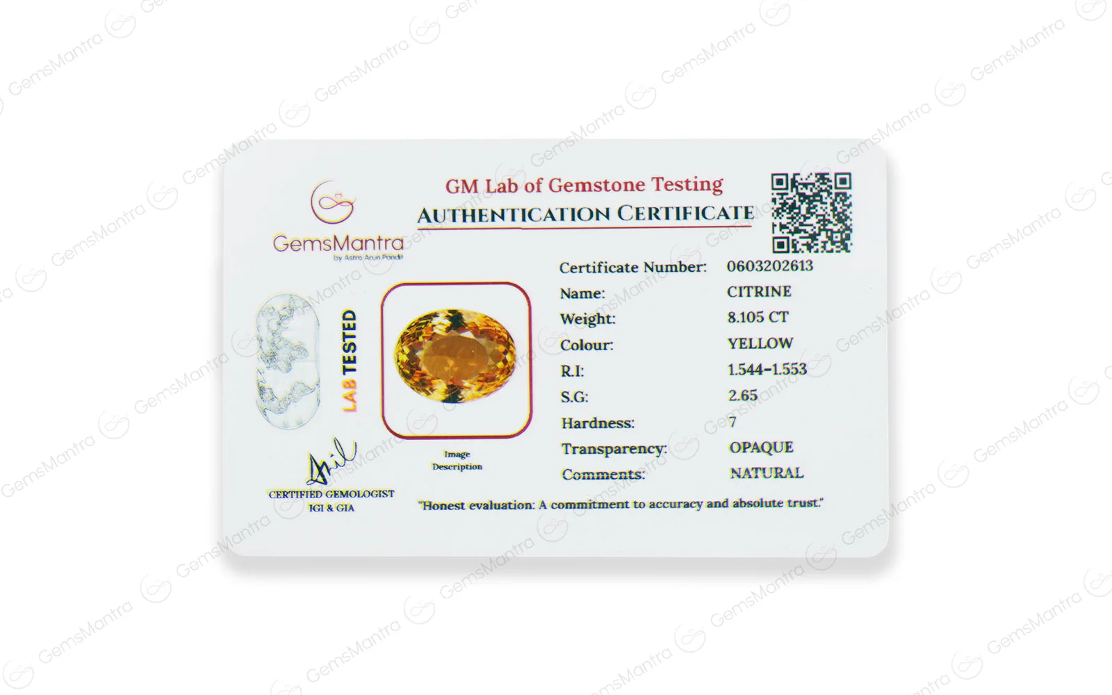 Citrine - 8.11 Carats - Image 4
