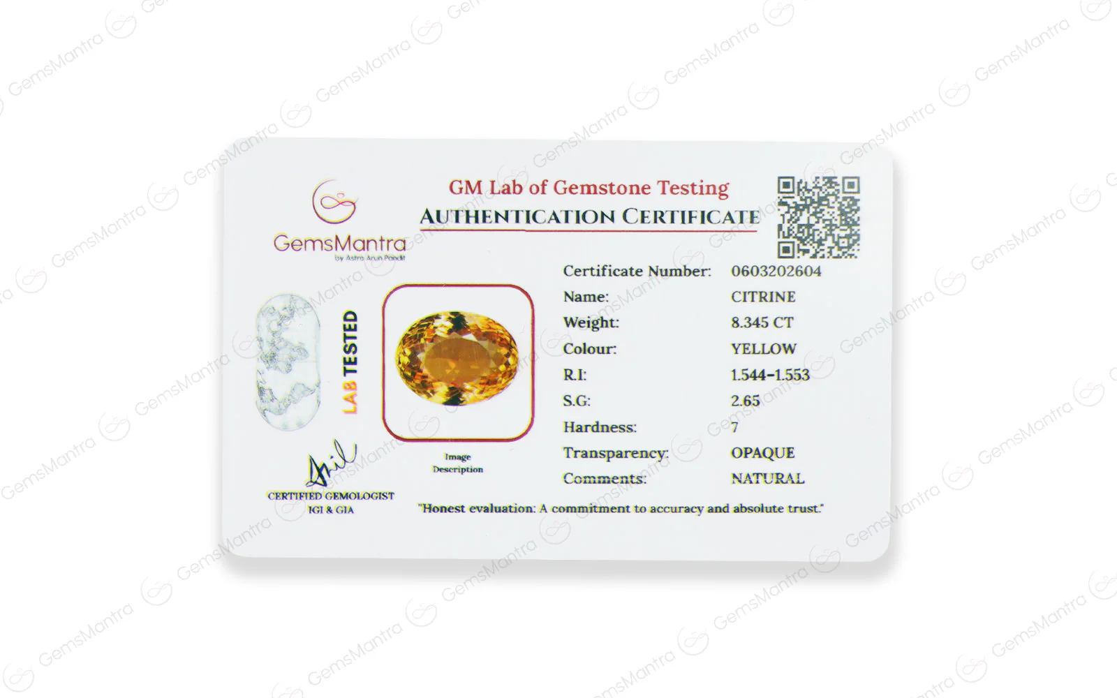 Citrine - 8.35 Carats - Image 4