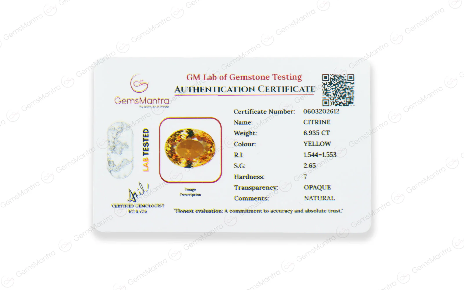 Citrine - 6.94 Carats - Image 4