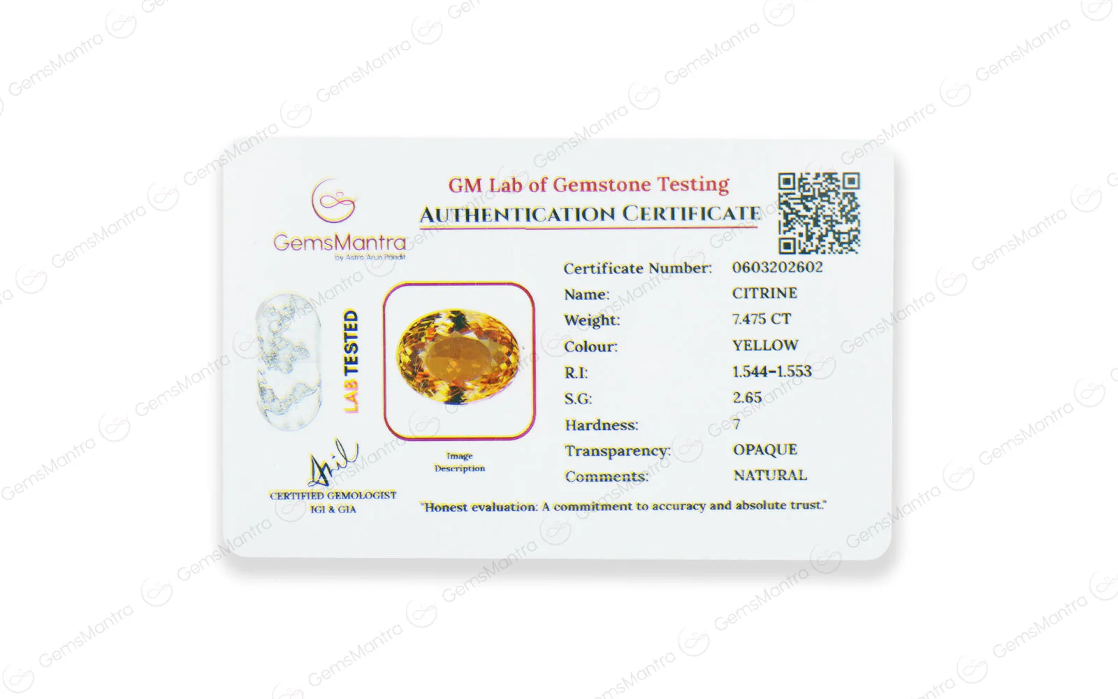 Citrine - 7.48 Carats - Image 4