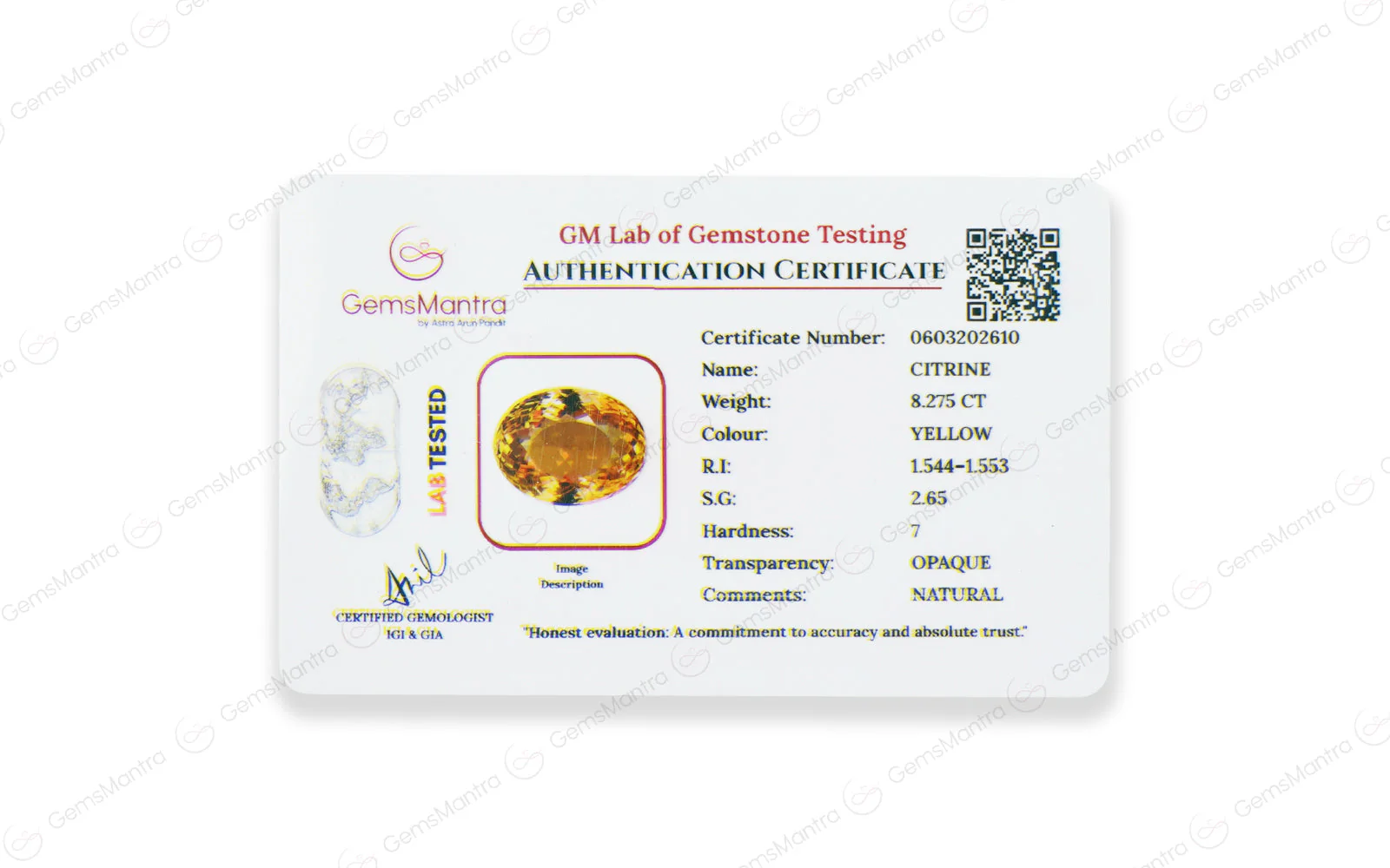 Citrine - 8.28 Carats - Image 4