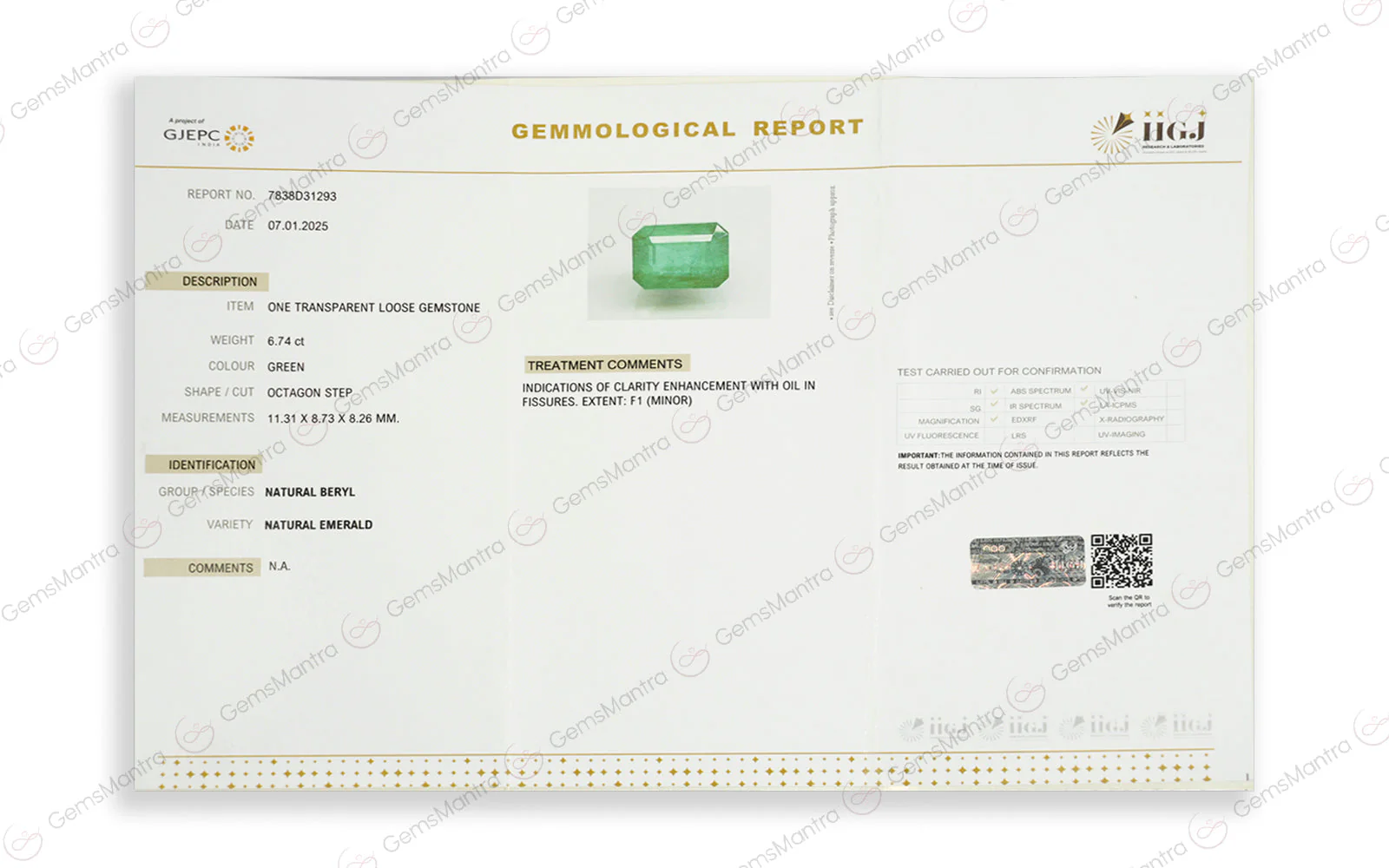 Emerald - 6.74 Carats - Image 4