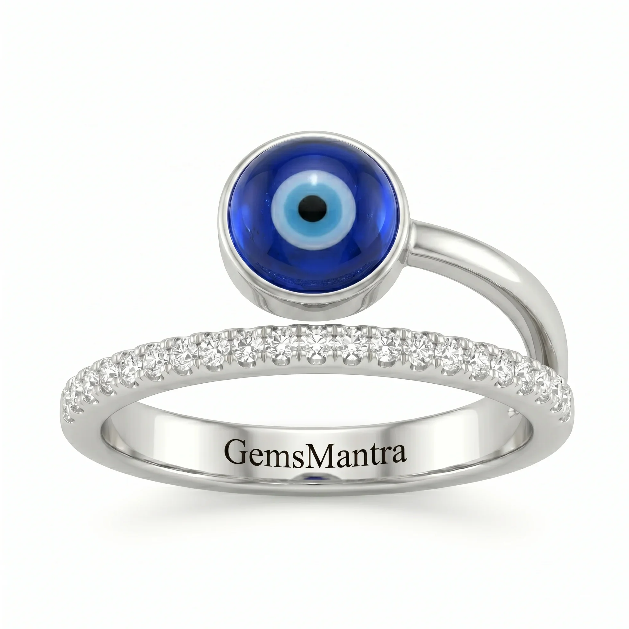 Evil Eye Minimal Ring - Image 3