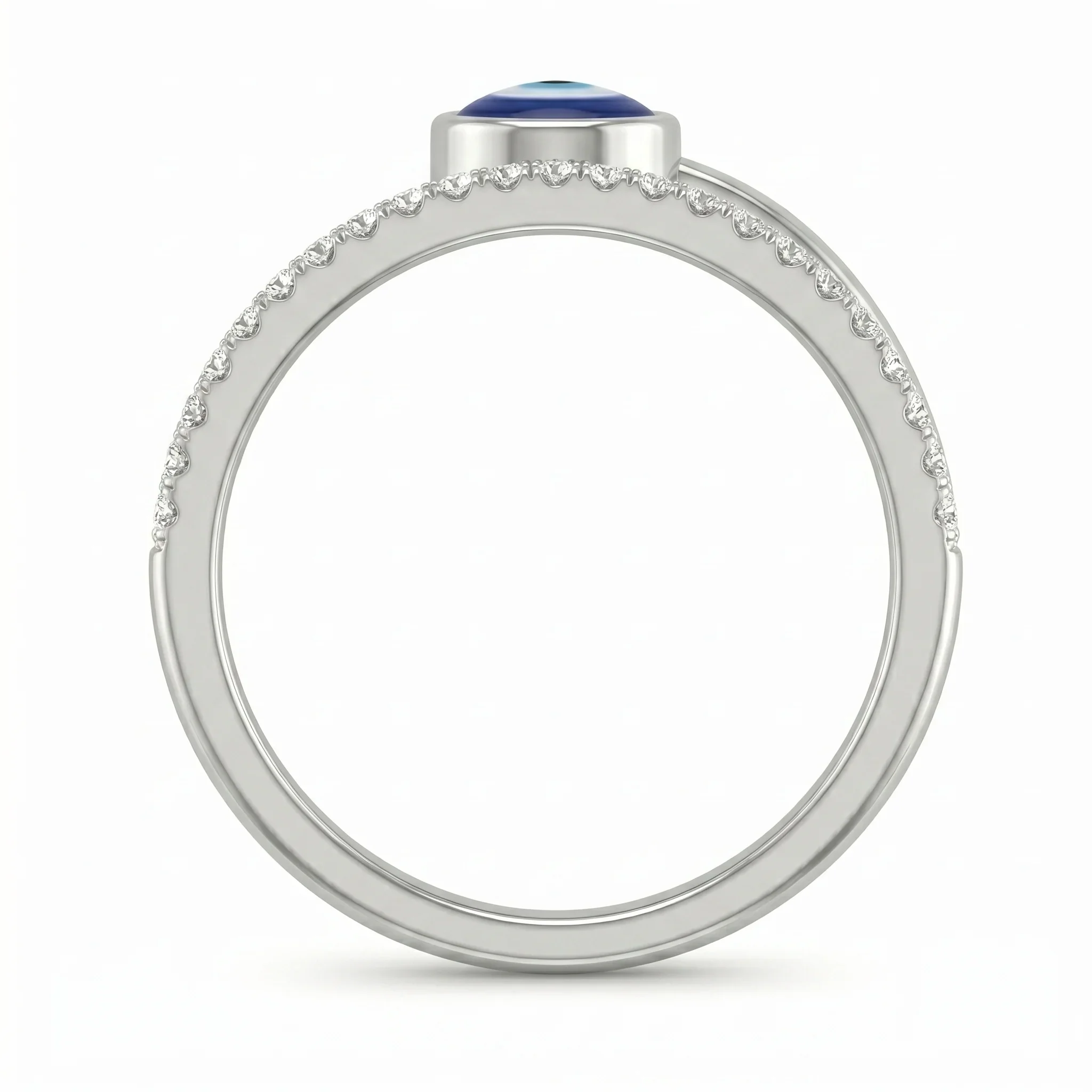 Evil Eye Minimal Ring - Image 4